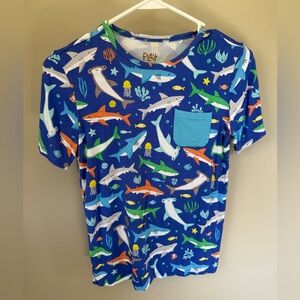 Little Sleepies size 10 Shark Pocket T-Shirt